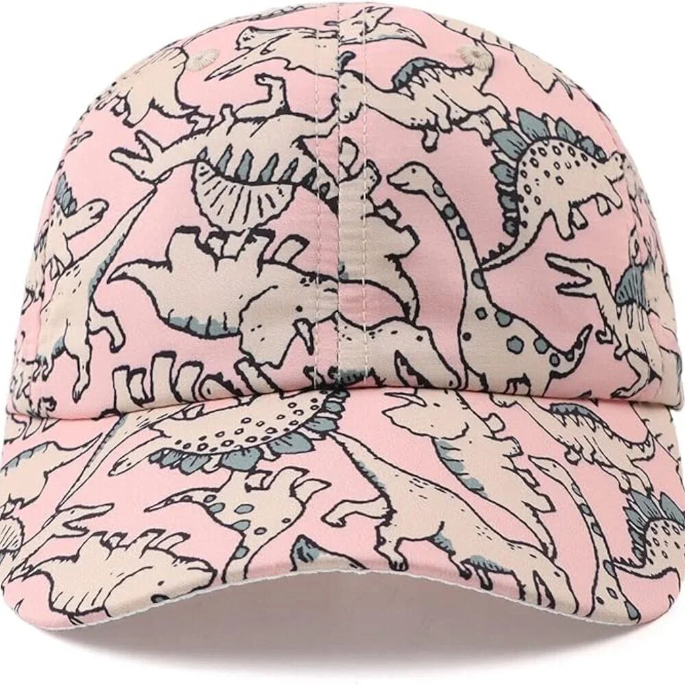 ✨ Dinosaur Girls Baseball Caps OS